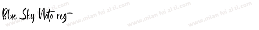 Blue Sky Noto reg字体转换